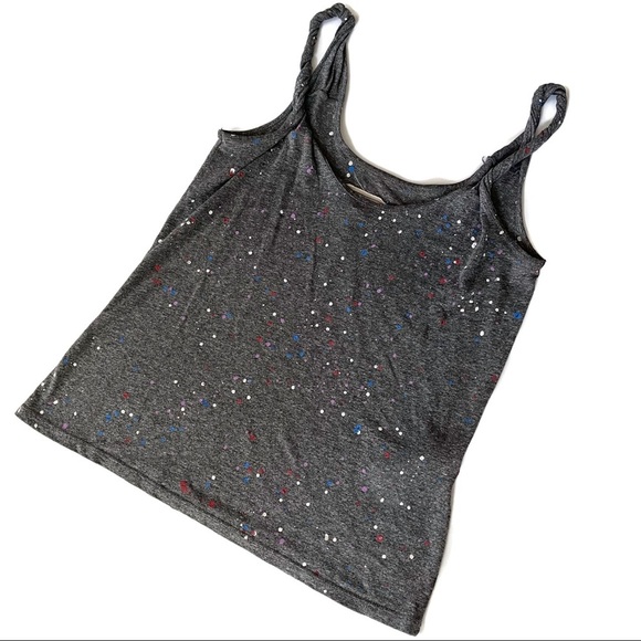 Current/Elliott Twisted Strap Paint Splatter Tank - Picture 4 of 7